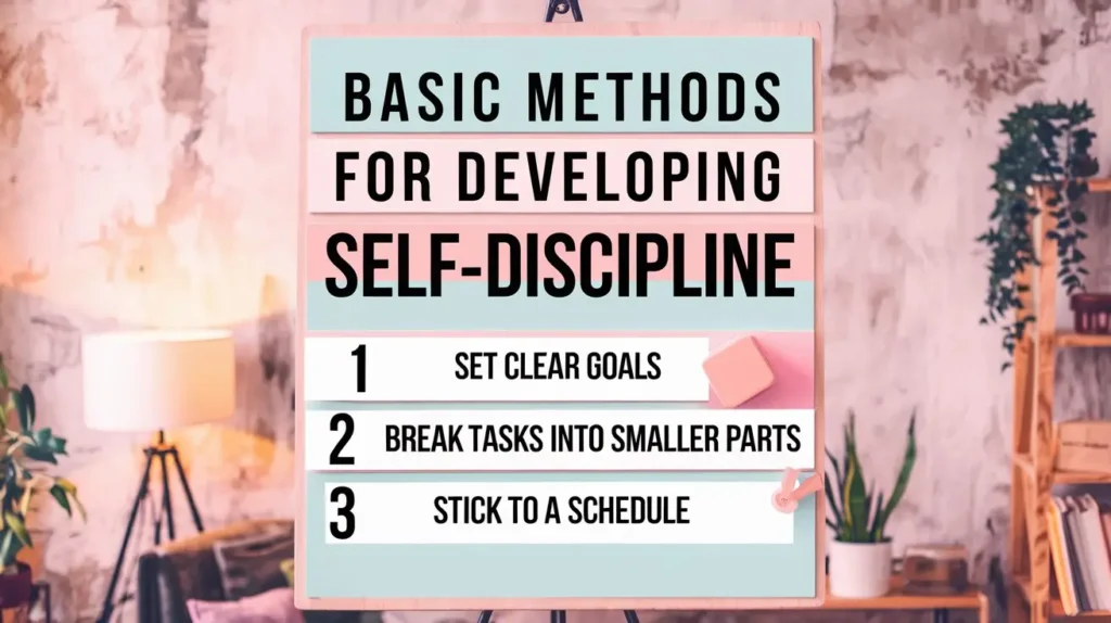 Basic Methods for Developing Self-Discipline